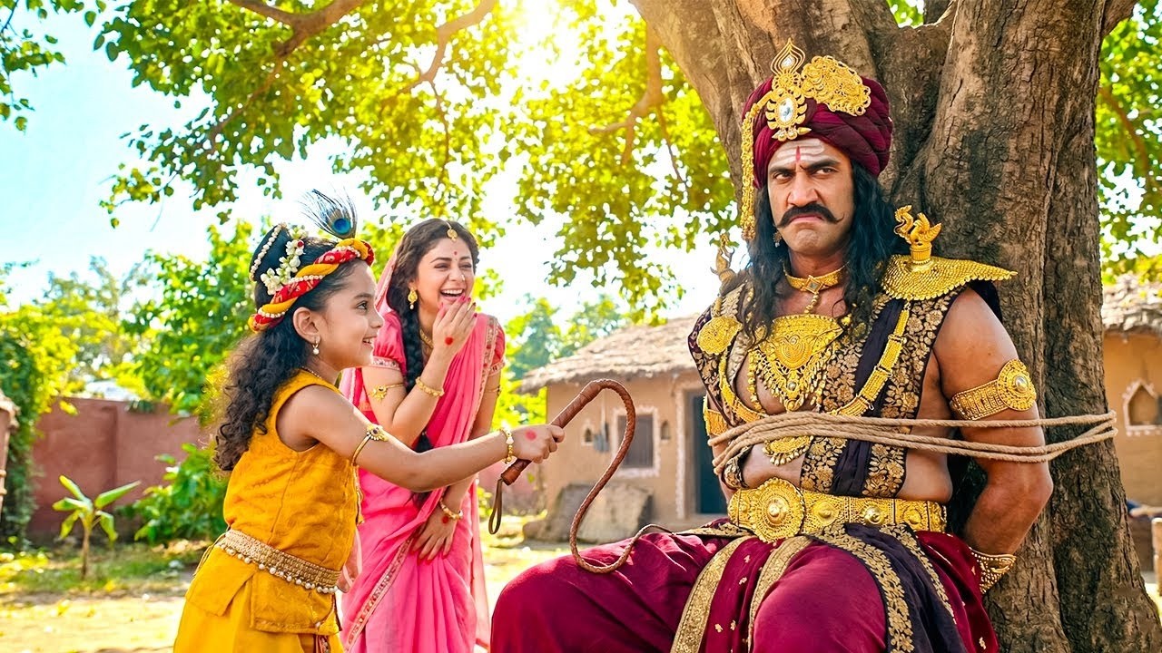 कान्हा ने कंश को पेड़ से बांध कर मारा कोरा से | यशोमती मईया के नंदलाला | Shree Krishan