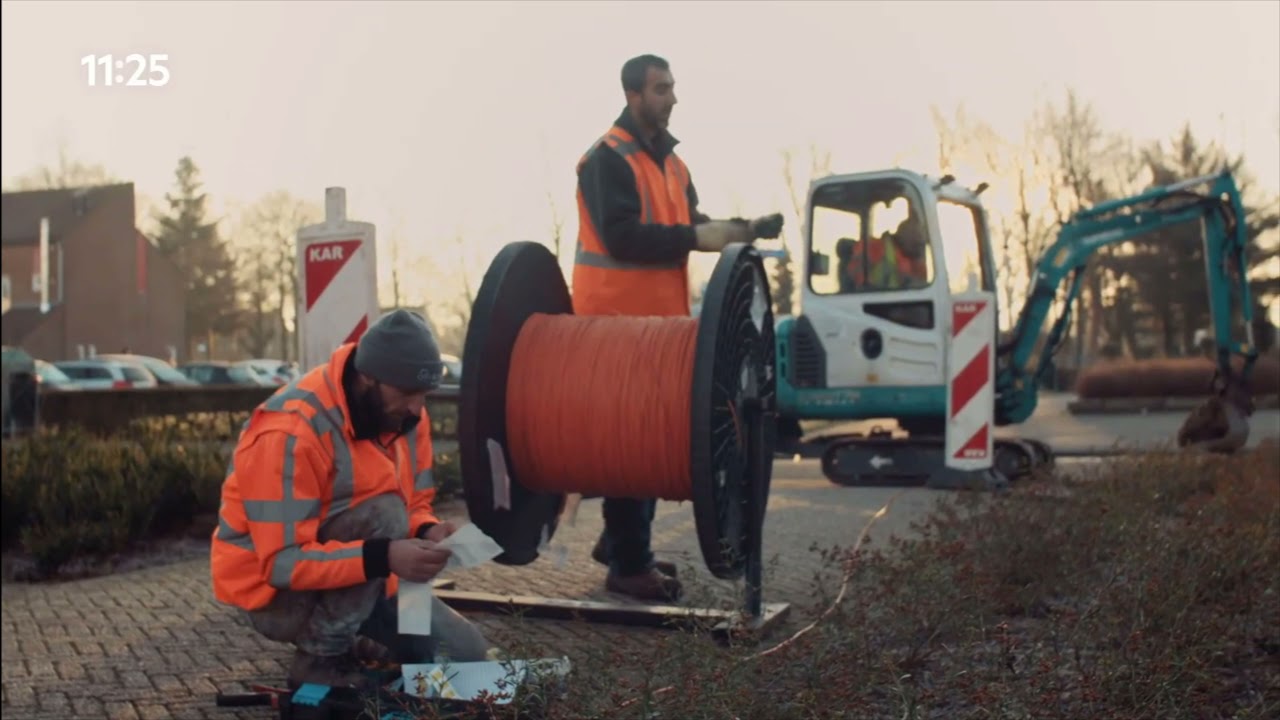 Aanleg van glasvezel - De Bruyn infra