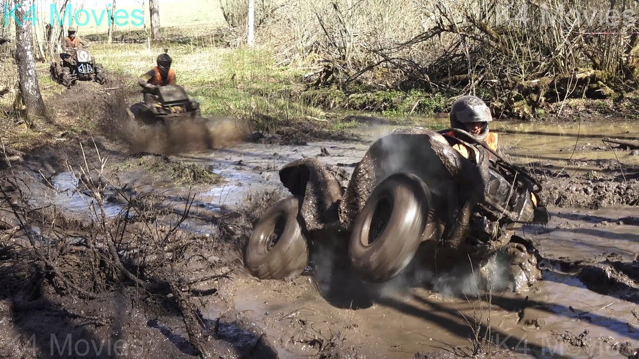 ATVs race in mud forest | Madona 2017
