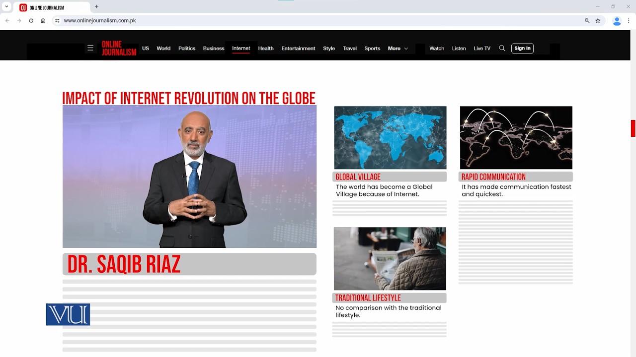 Impact of Internet Revolution on the Globe | Online Journalism | MCM517_Topic005