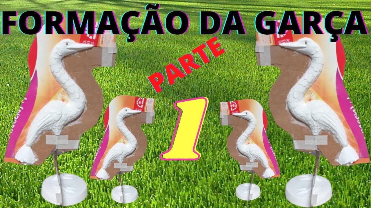 86-COMO FAZER A FORMA DA GARÇA PEQUENA EM RESINA ( PARTE 1 ).esculpindo, acabamento,  e sua pintura!