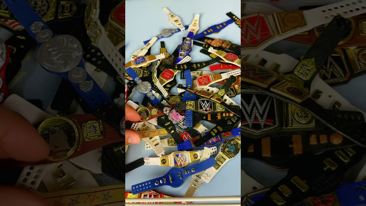 WWE ACTION FIGURE BELT COLLECTION!