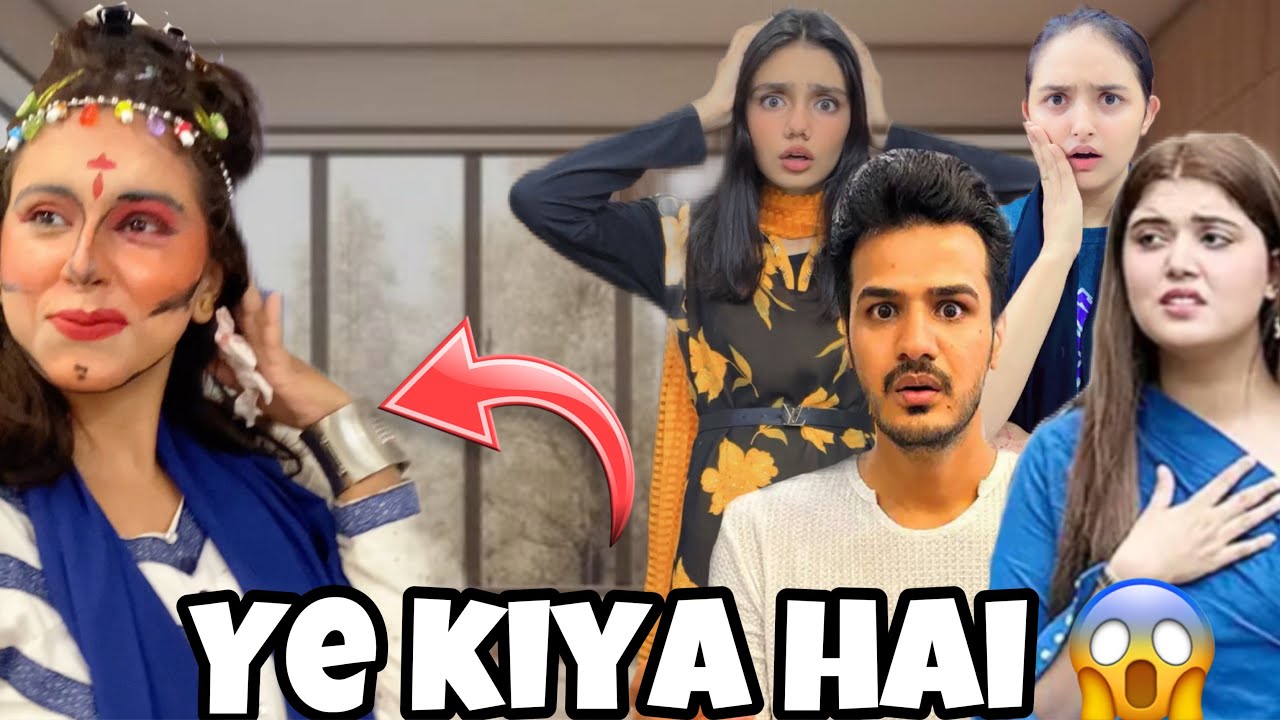 Ayesha or zahra ne mera makeup Kiya || or sab ka reaction liya 😱