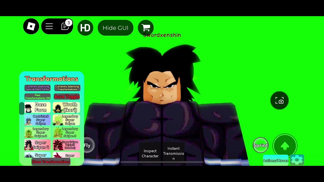 How to make z broly in dragon ball azure (with accessories)