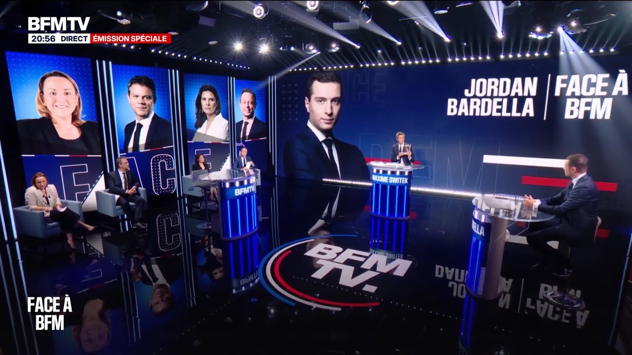 BFMTV | D&eacute;but de Face &agrave; BFM [Jordan Bardella] &bull; Maxime Switek &mdash; 20h54, mercredi 5 novembre 2025