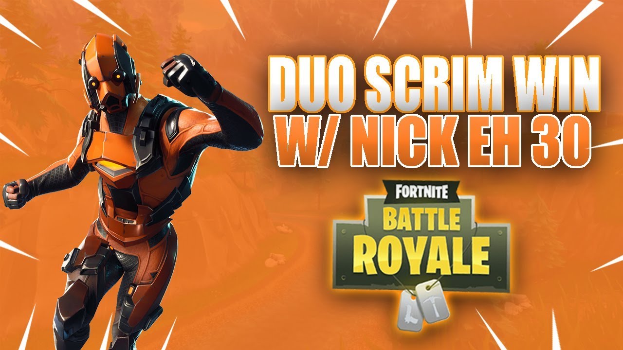 NICK EH 30'S FIRST DUO PRO SCRIM WIN! - coL Hogman Fortnite Battle Royale