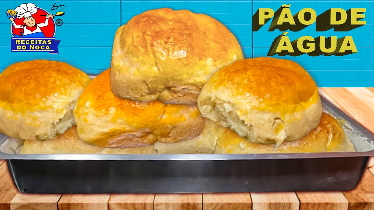 PÃO de ÁGUA aerado SEM OVOS, SEM LEITE, SEM SOVAR super fácil de fazer 🍞 ECONÔMICO e rende muito
