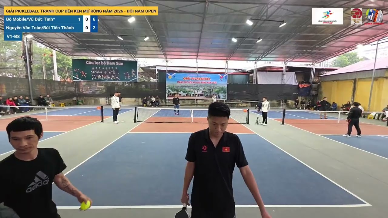 Giải Pickleball Tranh Cup Đền Ken Mở Rộng Năm 2026 - Đôi Nam Open: V1-B8