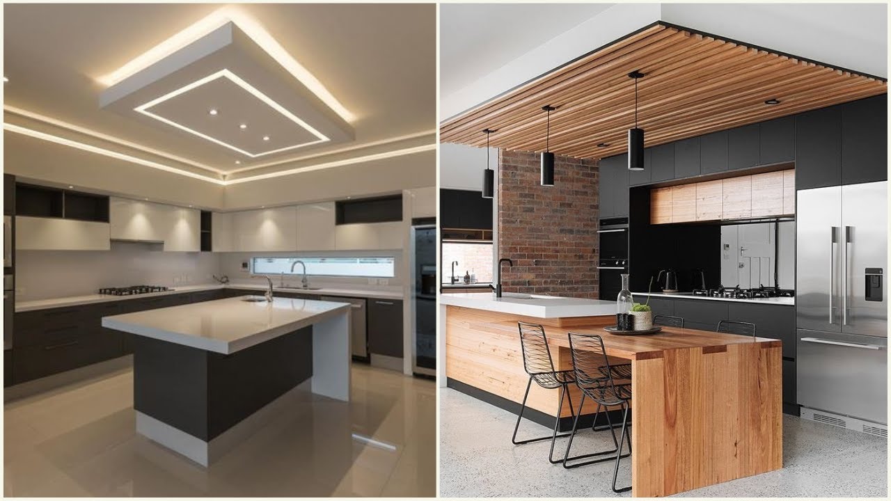 Unique Kitchen Ceiling Design Ideas For Modular Kitchen Interior Decoration Designs 2024