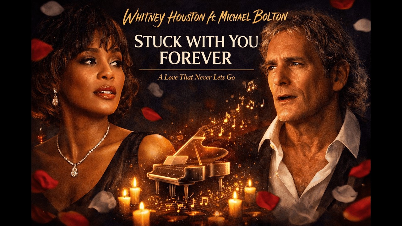 Whitney Houston ft. Michael Bolton - Stuck With You Forever (Official Lyric Video)