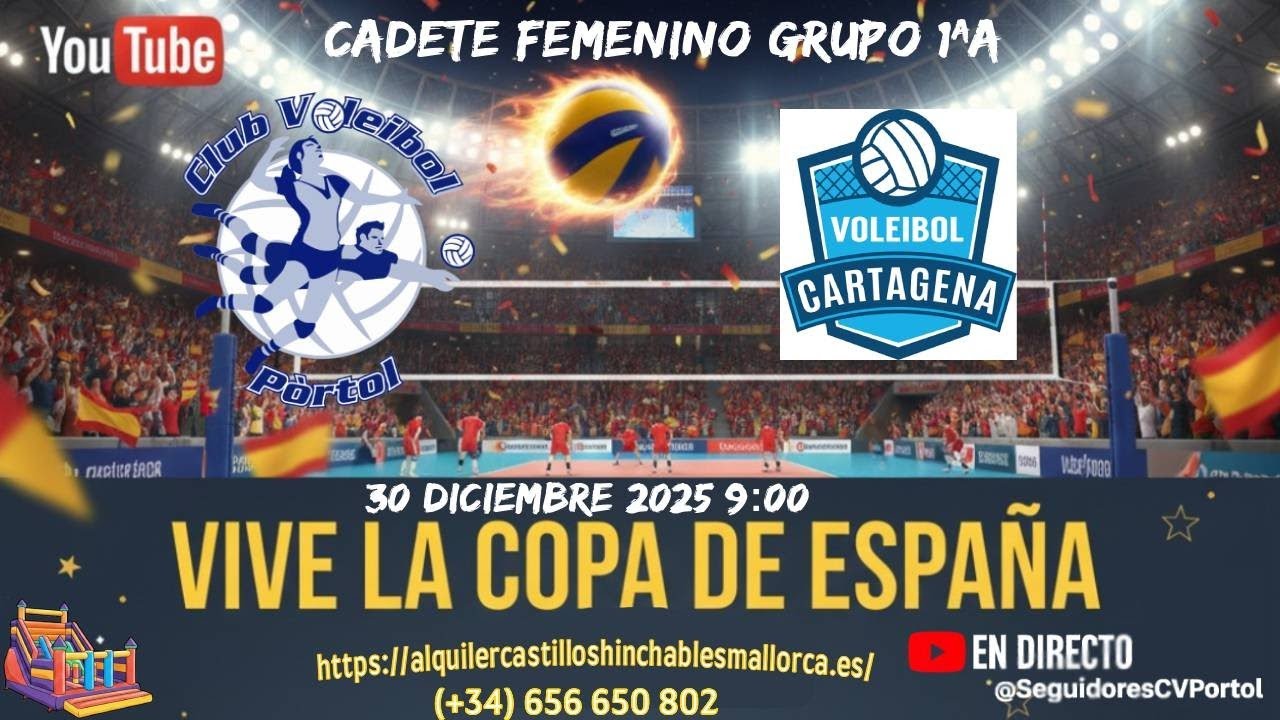 Copa de España 11a12 - CV PÒRTOL vs CVP CARTAGENA 30/12/2025