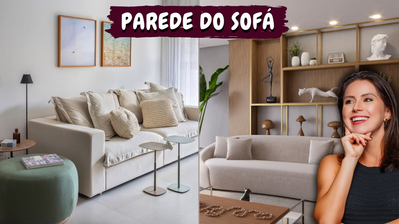 14 INSPIRAÇÕES FÁCEIS PARA DECORAR A PAREDE ATRÁS DO SOFÁ