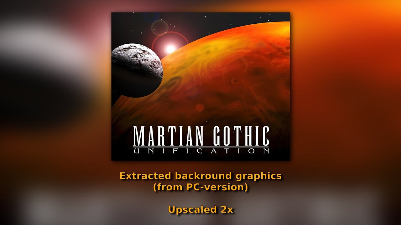 Martian Gothic: Unification - Backround graphic showcase (Upscaled 2x)