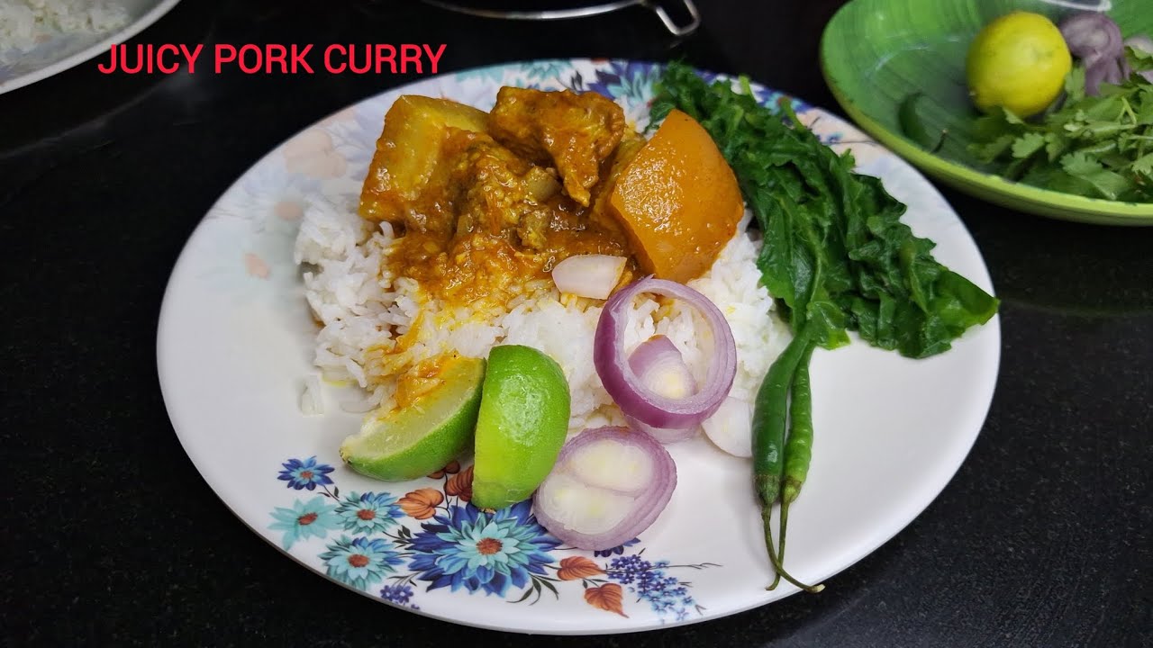 Fresh pork fry curry 🍛 | Pork curry in pressure cooker #porkfry #porkcurry #porkrecipe 