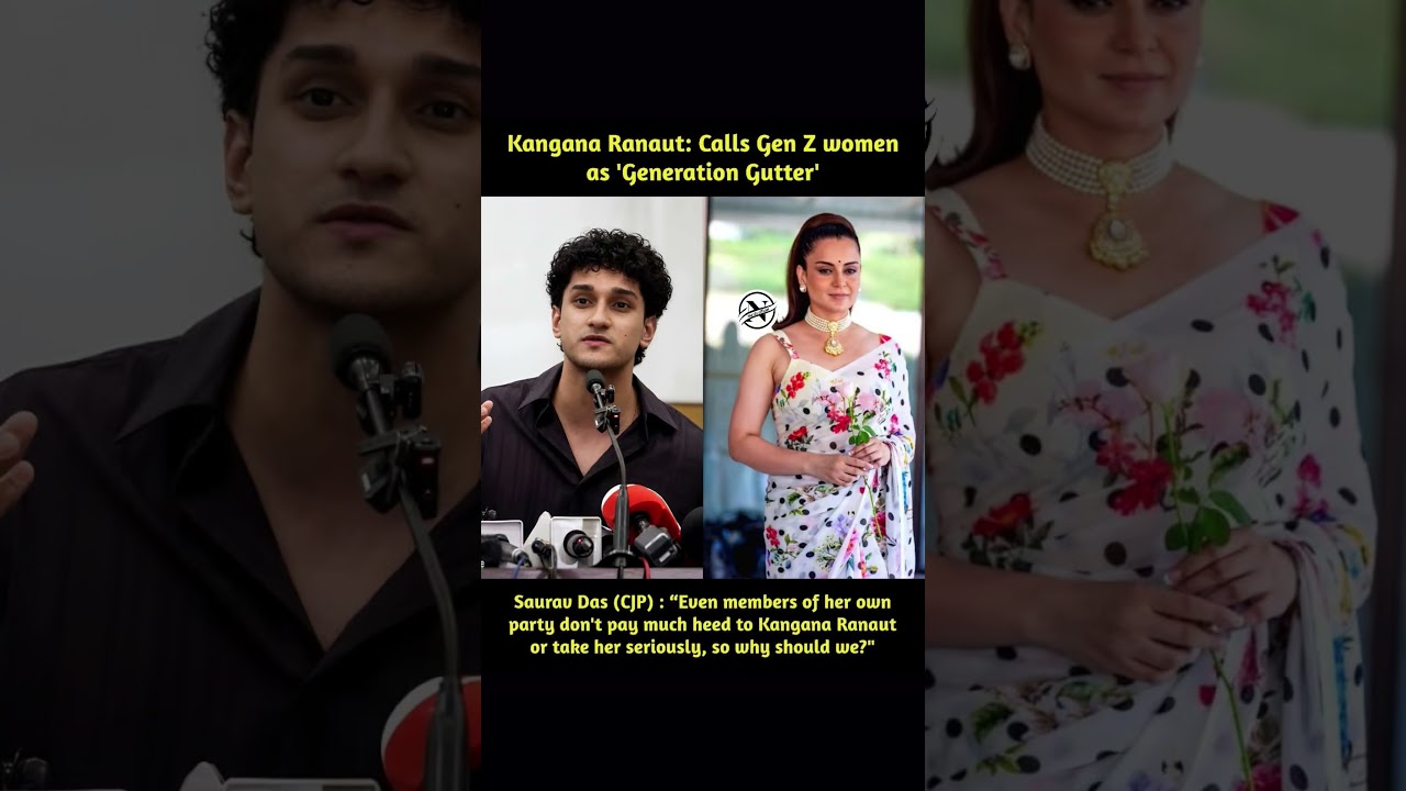 Kangana Ranaut&rsquo;s &ldquo;Generation Gutter&rdquo; Remark Sparks Controversy! 🔥 Saurav Das Hits Back Hard
