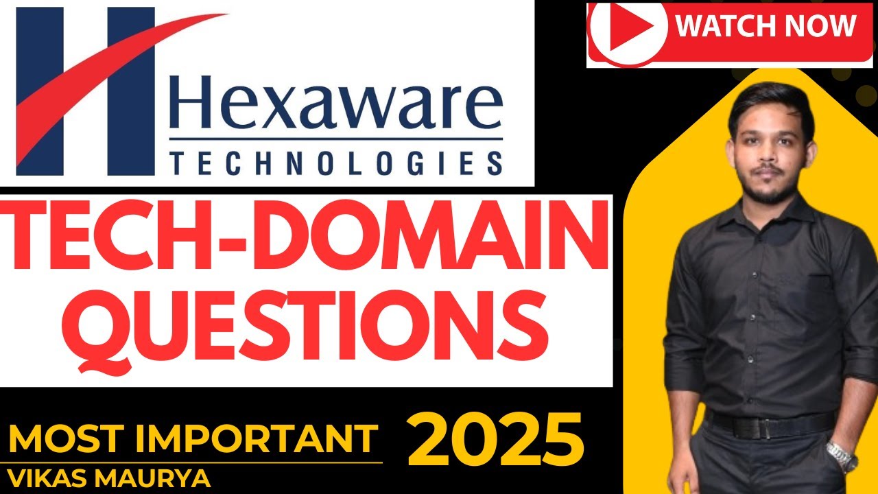 Hexaware Tech-Domain Question #hexaware #techdomain