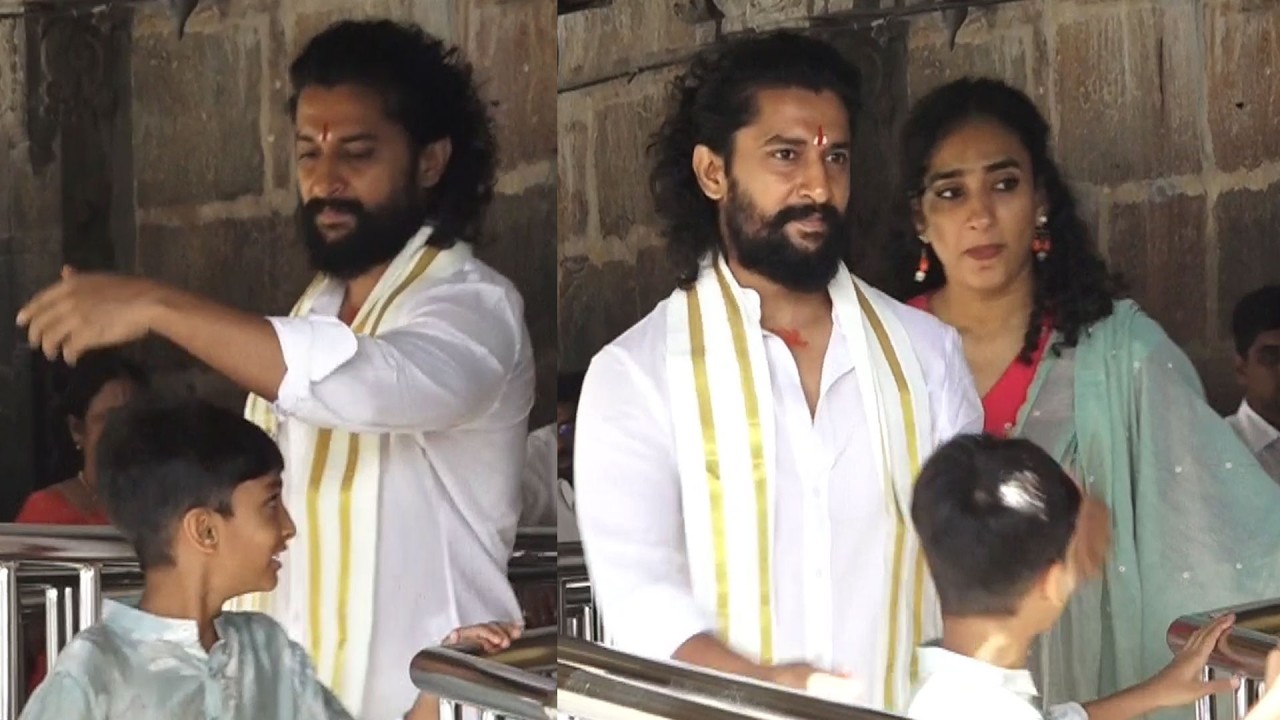 Hero Nani with Family Visits Tirumala | #TheParadise