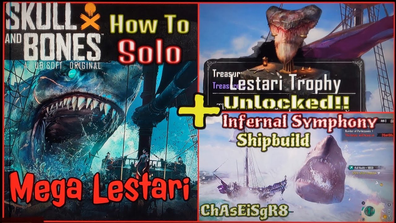 Skull and Bones ☠️ How To Solo Mega Lestari + Lestari Trophy Unlock 🦈 Infernal Symphony Shipbuild