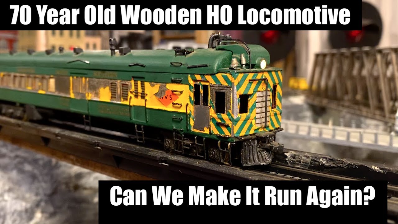 Can We Make This 70 Year Old Wood HO Locomotive Run Again?
