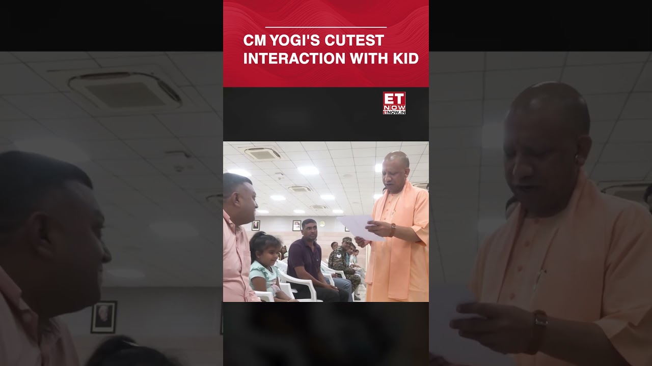 CM Yogi&rsquo;s Adorable Chat With Kid Melts The Internet | #etnow #yogiadityanath #shorts