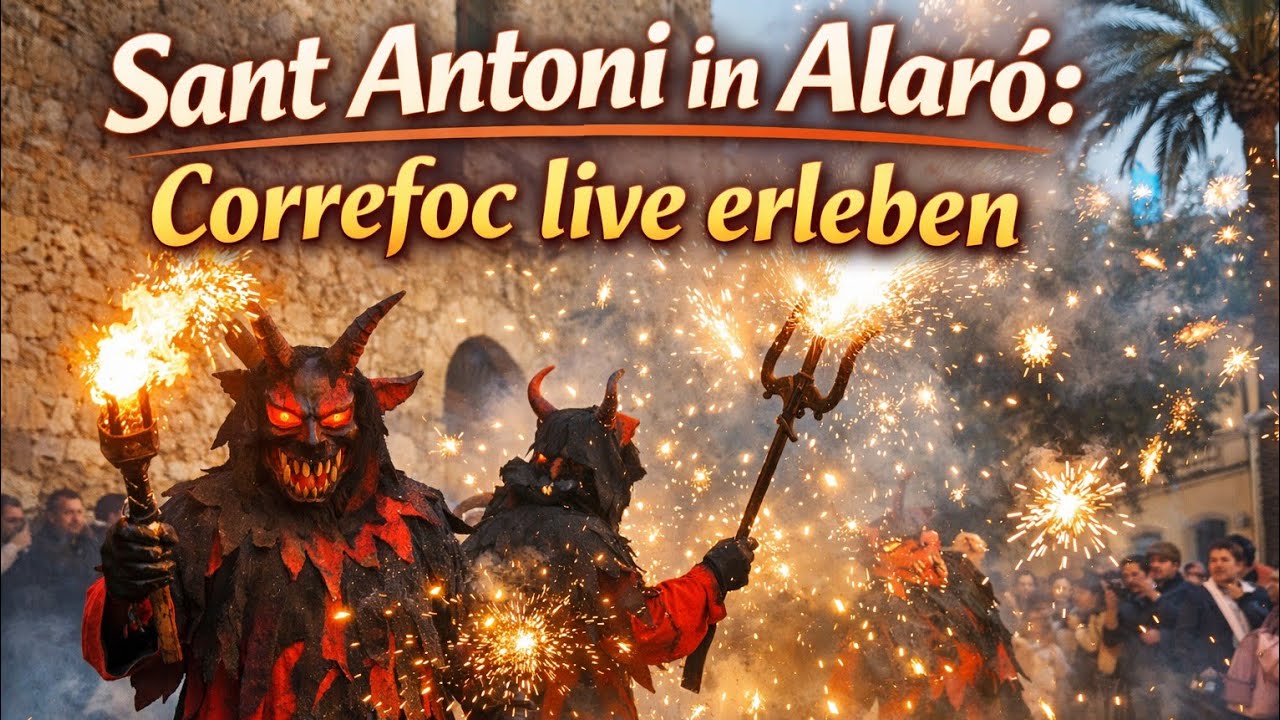 Alaró feiert Sant Antoni: Correfoc und festliche Stimmung am Vormittag