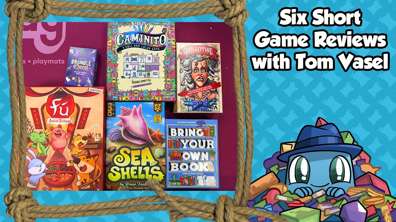 Six Short Game Reviews - with Tom Vasel