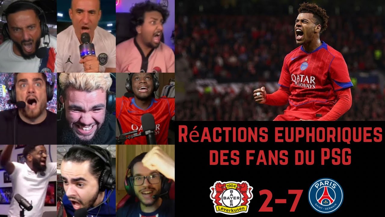 R&eacute;actions euphoriques des fans du PSG apr&egrave;s LEVERKUSEN 2-7 PSG | Ligue des Champions Journ&eacute;e 3