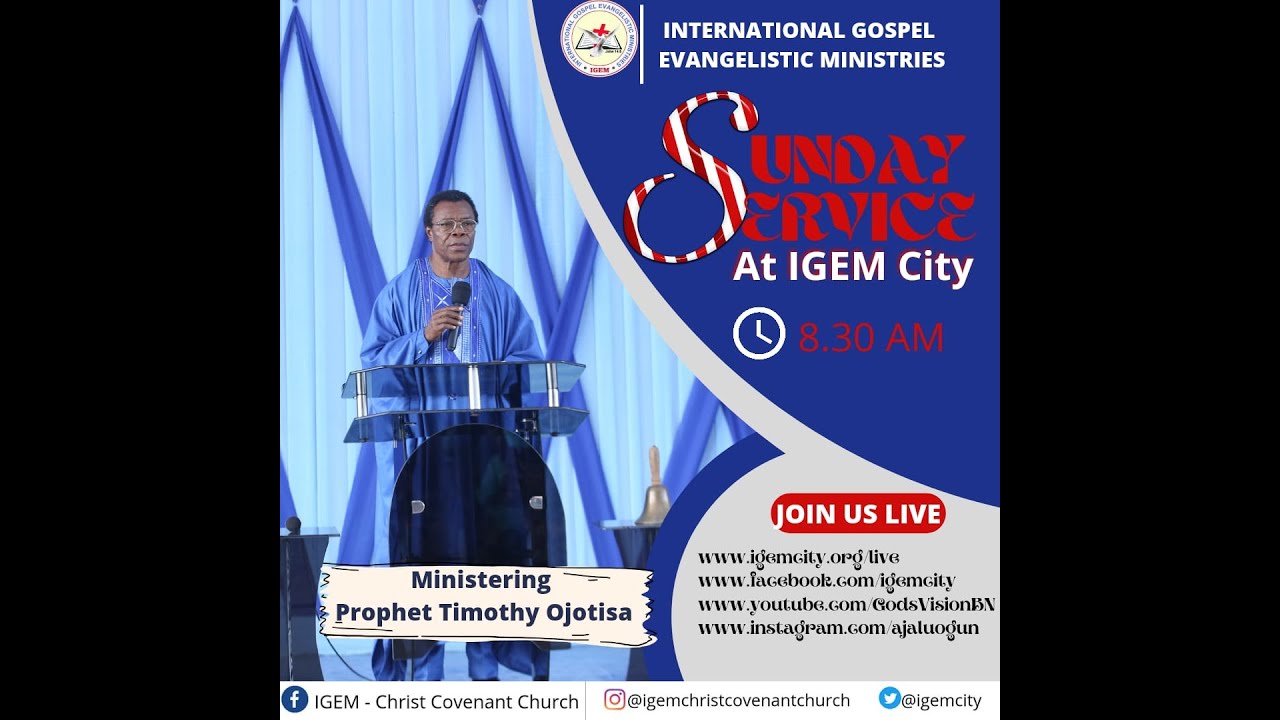 SUNDAY SERVICE @ IGEM CITY; 29TH MAY, 2022.
