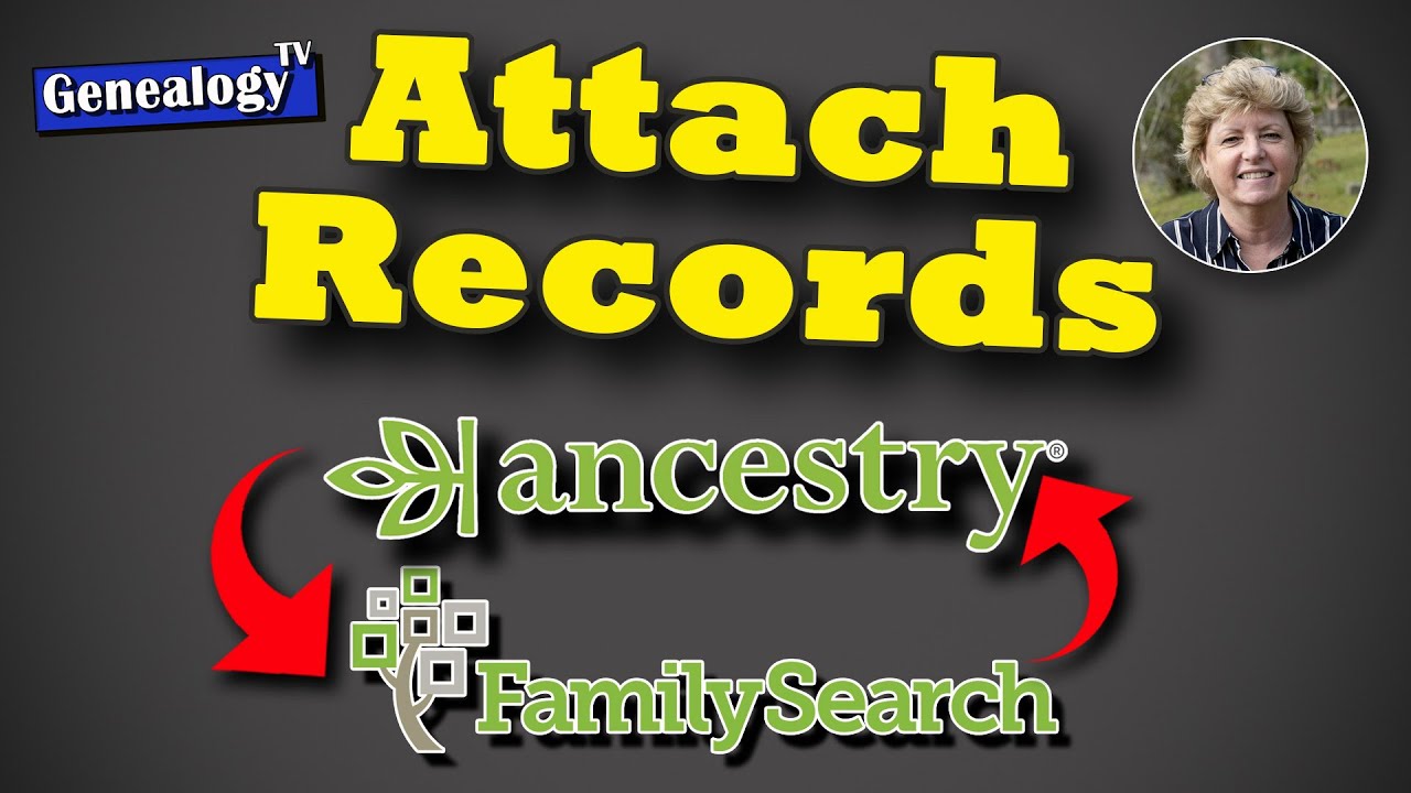 Прикрепить запись из FamilySearch или Ancestry к другой