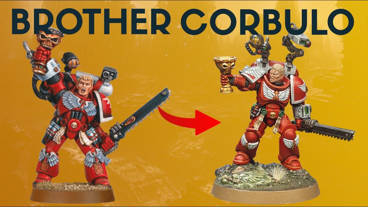 Kitbashing Brother Corbulo into a Primaris Space Marine.