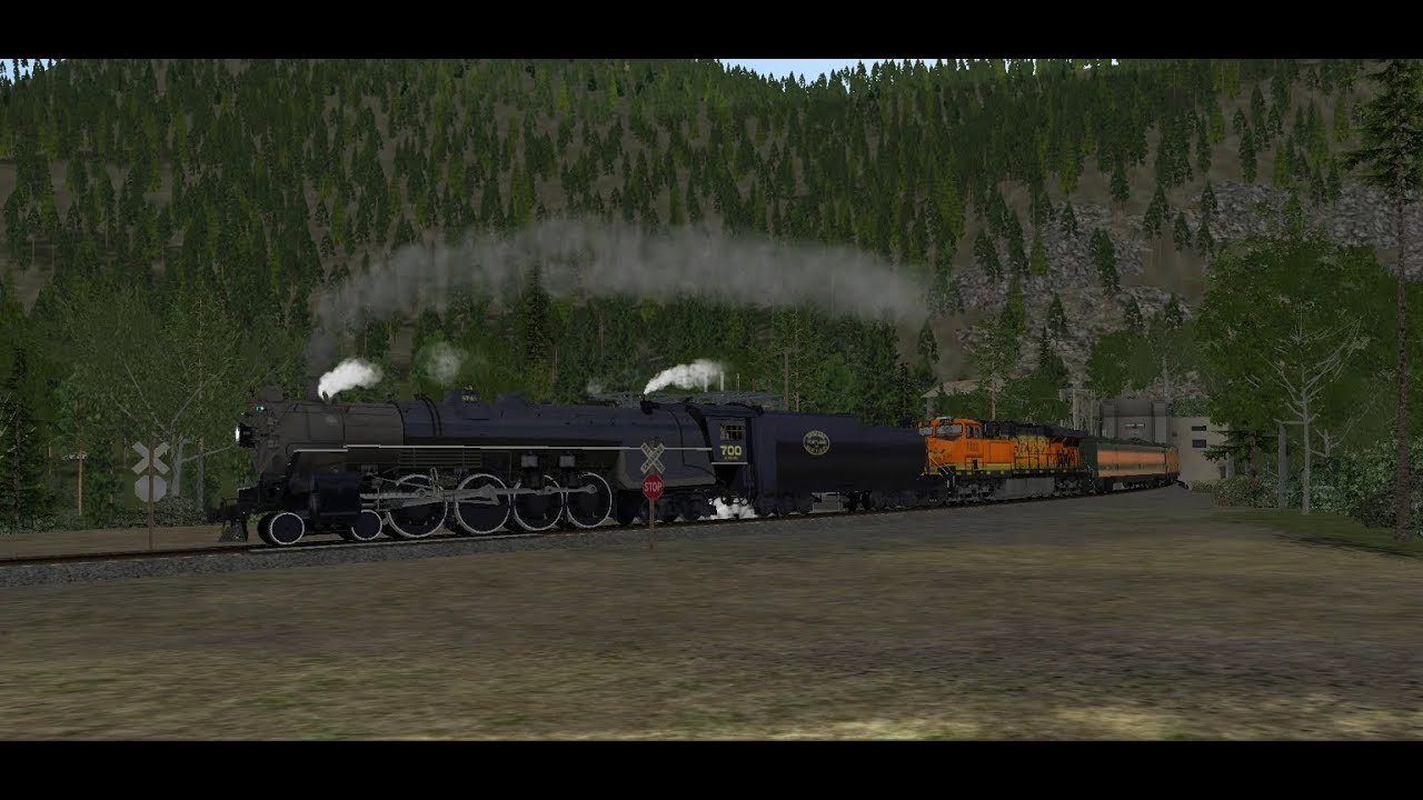 Train Simulator 2020 SP&S 700 Charges Out of Cascade Tunnel w/ Great Northern Empire Builder