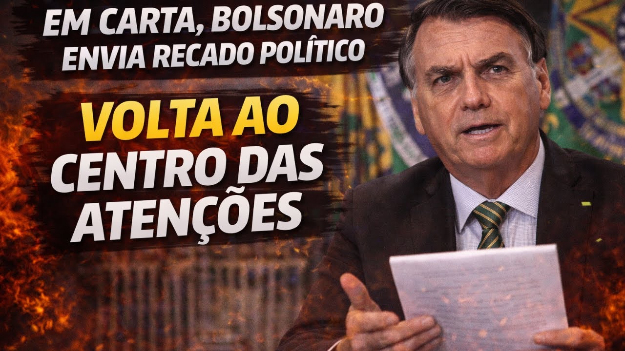 Em Carta, Bolsonaro Envia Recado Político e Volta ao Centro das Atenções