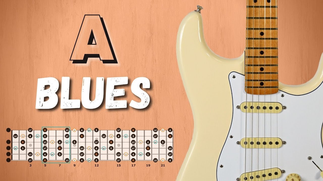 A Major BLUES - Simple Groove Backing Track