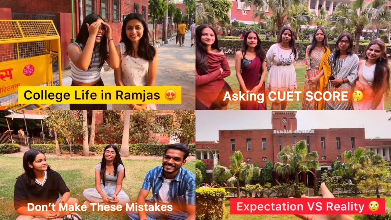 Asking Students Their CUET Scores at Ramjas College || Ramjas College Tour Delhi University😯❤️