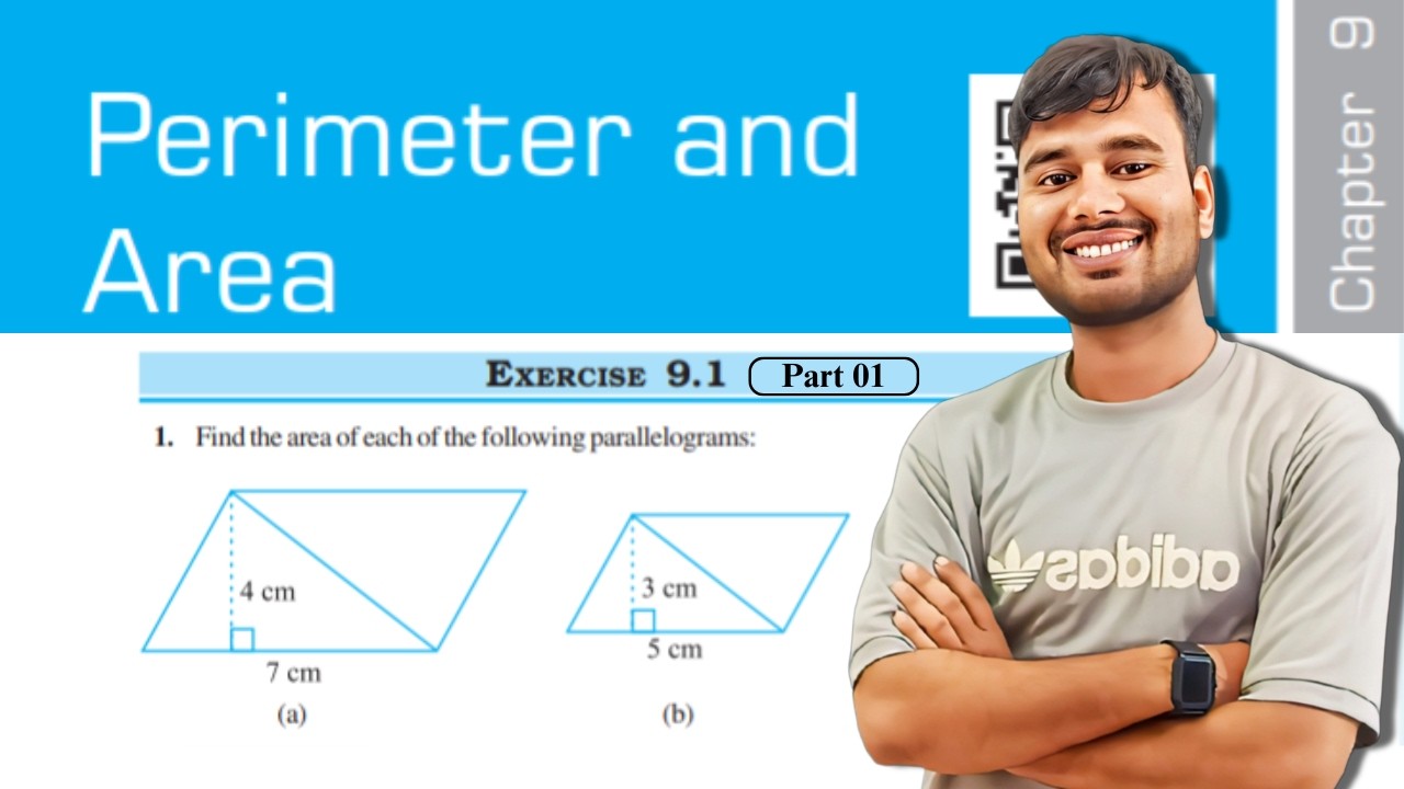 Perimeter and Area Class 7 | Exercise 9.1 Part 1 | Parallelogram Area Questions | Chapter 9