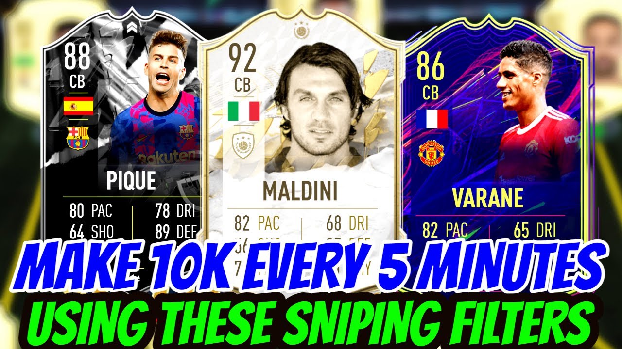 10K EVERY 5 MINS FIFA 22 BEST TRADING METHODS (FIFA 22 SNIPING FILTERS & FLIPPING | TRADE TO GLORY