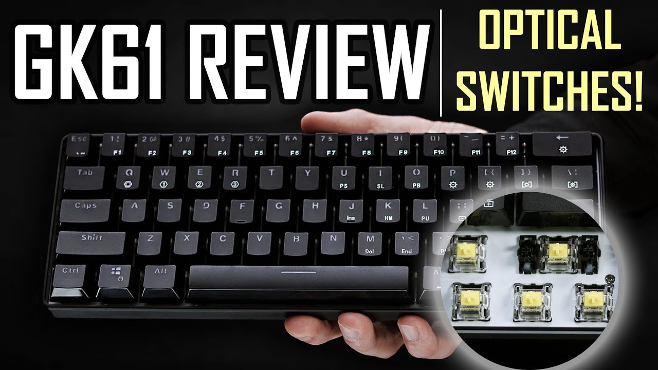 GK61 Keyboard Review - Fast Optical Switches + Hotswap!