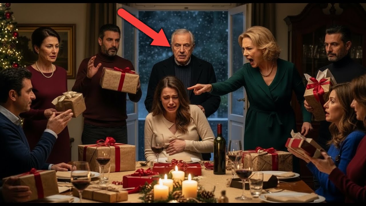 A Natale la suocera fece regali a tutti tranne alla nuora incinta. Entrò suo padre, la sala si fermò