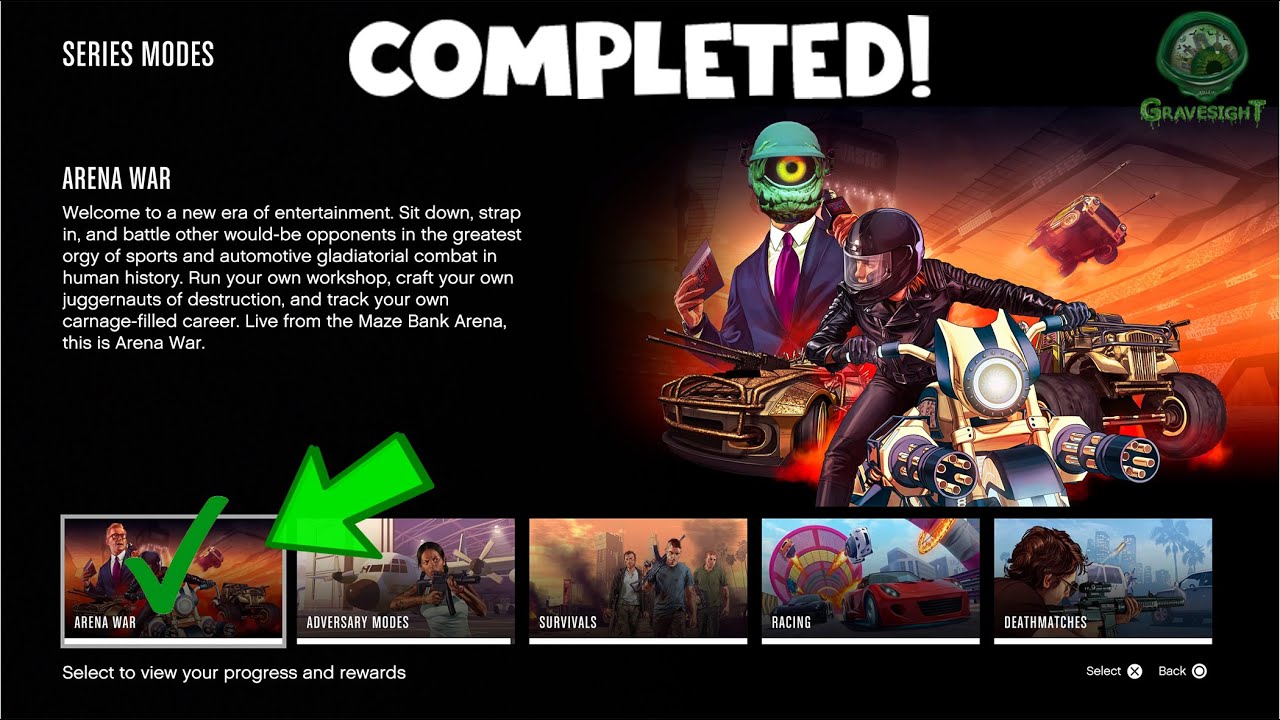 GTA ONLINE - ARENA WAR CAREER CHALLENGE COMPLETED!