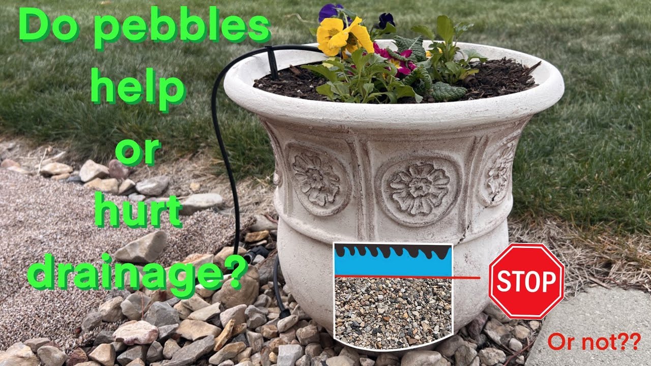 Are the experts wrong? Do pebbles in the bottom of your pots help with drainage?