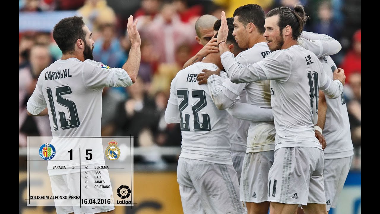 Getafe 1-5 Real Madrid (La Liga 2015/16, matchday 33)