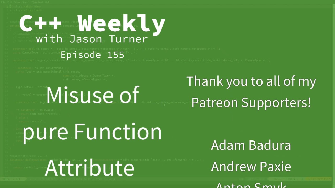 C++ Weekly - Ep 155 - Misuse of pure Function Attribute