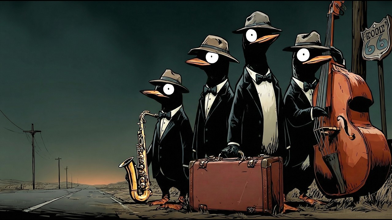 Penguins Groove Along the HighwayJazz for Deep Focus & Work