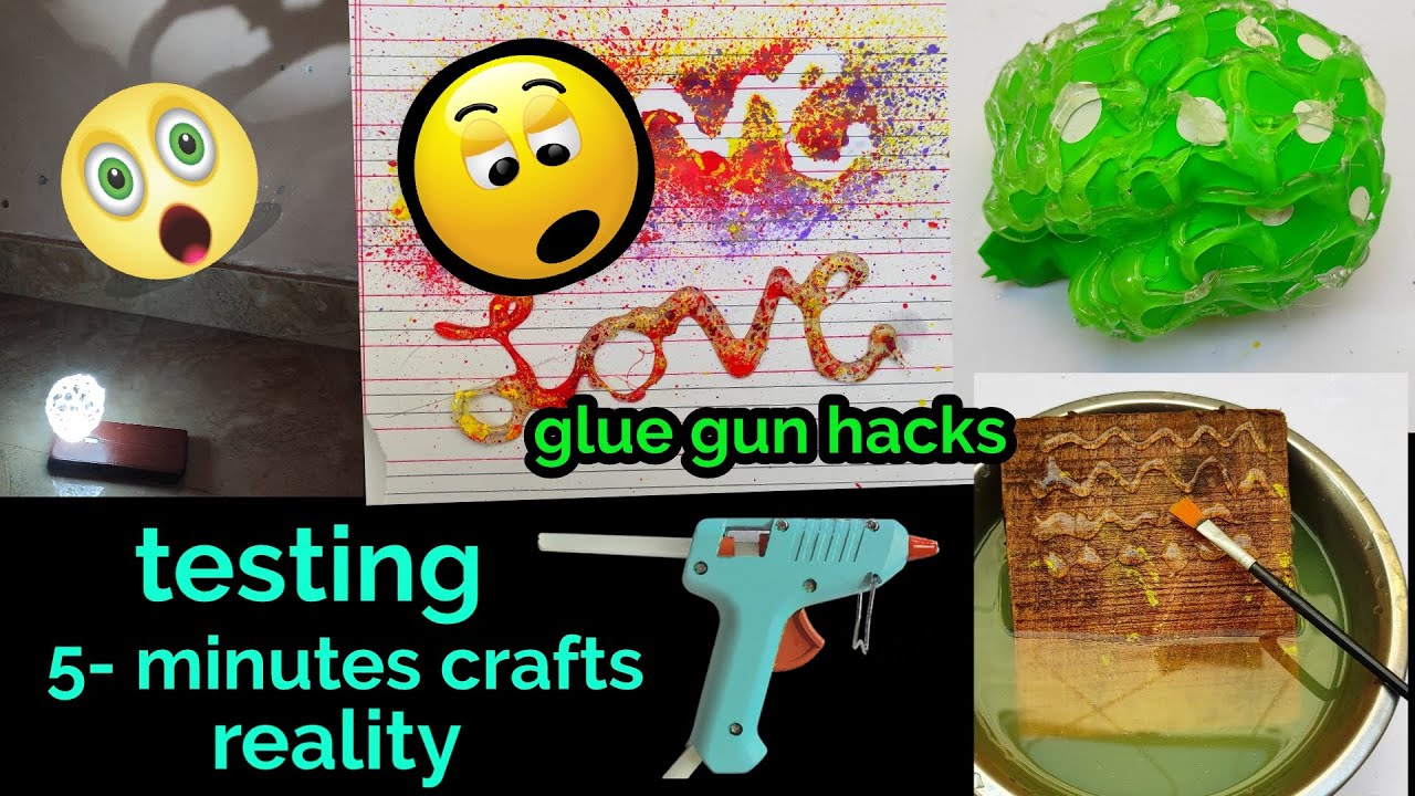 Testing 5-minutes crafts glue gun hacks/Testing out viral glue gun hacks by 5 minutes crafts.