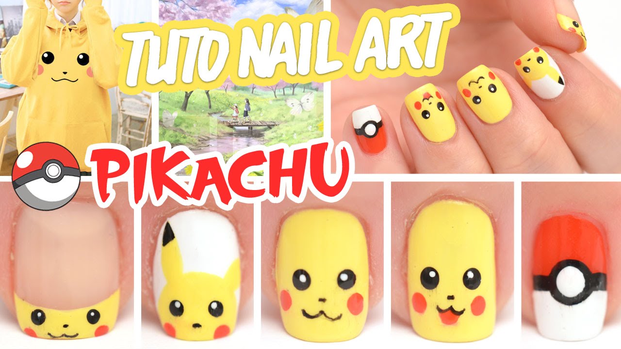 Nail art Pikachu ♡ Pokémon
