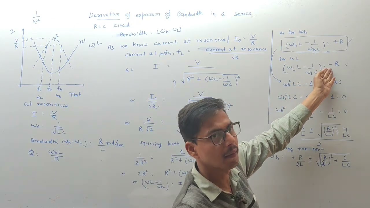 Network Theory Lecture.12 Resonance in series RLC circuit.(part iii)