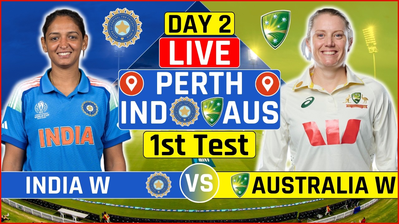 India Women vs Australia Women Only Test Day 2 Live | IND W vs AUS W Test Live Scores & Commentary