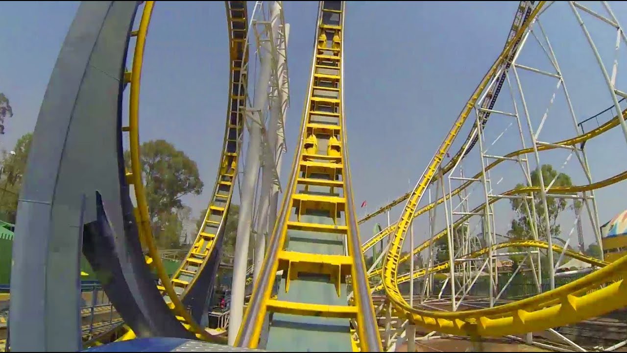 Montana Infinitum Chimera Roller Coaster POV La Feria Chapultepec Mexico City