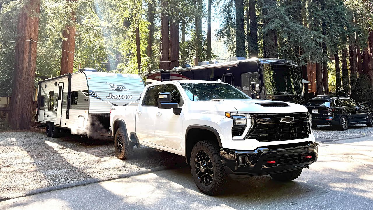REDWOOD RV RESORT IN SANTA CRUZ! TRAILER CAMPING IN A JAYCO 26' SLX