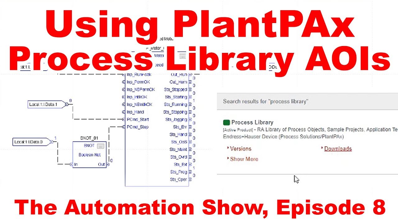 Using PlantPAx Process Library AOIs in RSLogix/Studio 5000 On The Automation Show